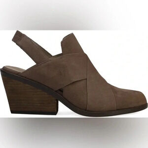 Eileen Fisher Token Slingback Wedge Ankle Bootie size 8 in Grey